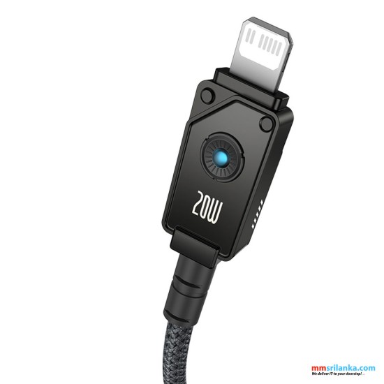 Baseus Unbreakable Series 2m Fast Charging Data Cable Type-C to Lightning 20W Cluster Black